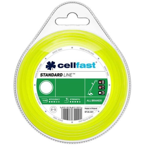 Cable Desbrozadora Nylon Redondo 2.7mm 15m Cellfast