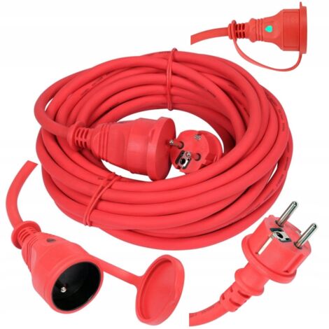 Câble d'extension 3x2,5 mm avec contrôle LED, 10 m