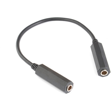 Câble d'extension adaptateur audio audiophile en cuivre étamé 6,35 mm femelle à femelle, câble d'extension de connexion double canal 6,5 mm femelle à femelle.