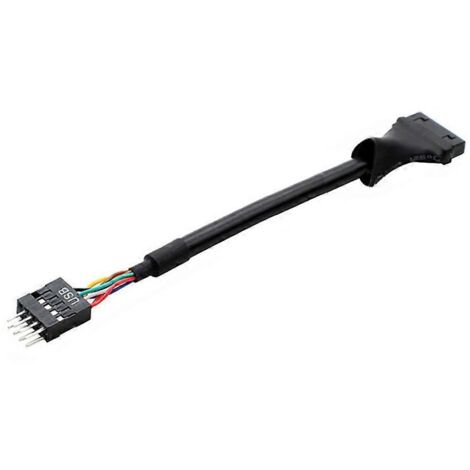 Câble d'extension adaptateur USB 2.0 vers 3.0 (9 broches mâles et 20 broches femelles) - USB 2.0 vers 3.0 (9 broches mâles et 20 broches femelles)