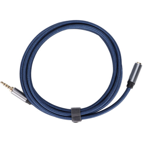 Câble d'extension audio 3.5mm mâle vers femelle pour téléphones, PC et casques, longueur 1.8m