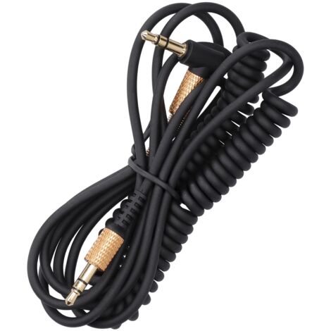 Câble d'extension audio en spirale 3.5mm - Rallonge pour casque, micro ou enceinte