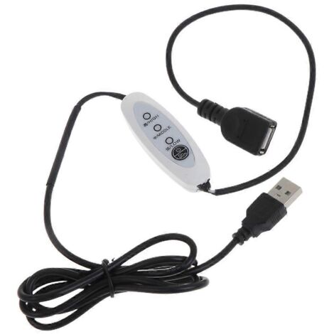 Câble d'extension avec contrôleur de vitesse 130 cm pour ventilateur USB 5V, carte graphique et CPU