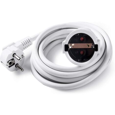 CÂBLE D'EXTENSION BLANC 3G1.5 16A - 4 M