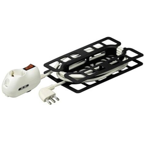 Câble d'extension Bticino 5 mt 16A fiche 2 prises 10/16A 1 schuko 3635DB