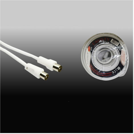 Câble D'extension Coaxial Mâle Vers Mâle De 20 Mètres Pour Téléviseur Maxtech Cav-tv20m