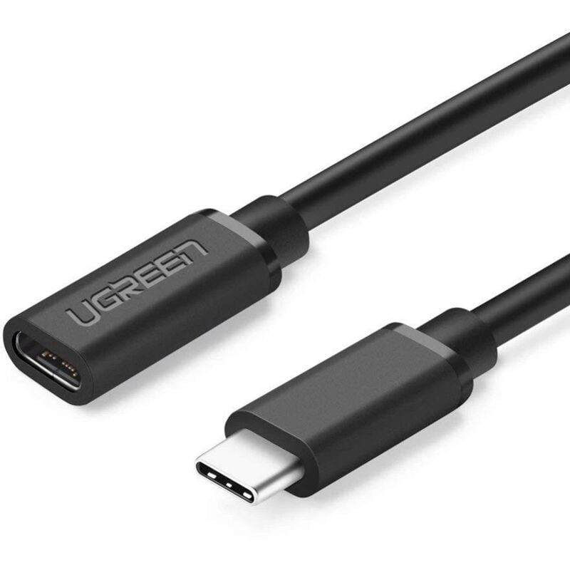Câble d'extension de câble usb-c 3.1 0,5 m noir