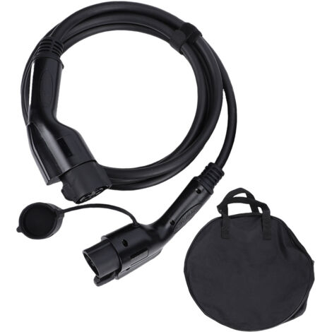 Câble d'extension de Charge J1772 EV, Cordon Léger de 16 Pieds, Remplacement pour, Compatible avec Les Véhicules J1772, Flexible pour Une Utilisation en Extérieur