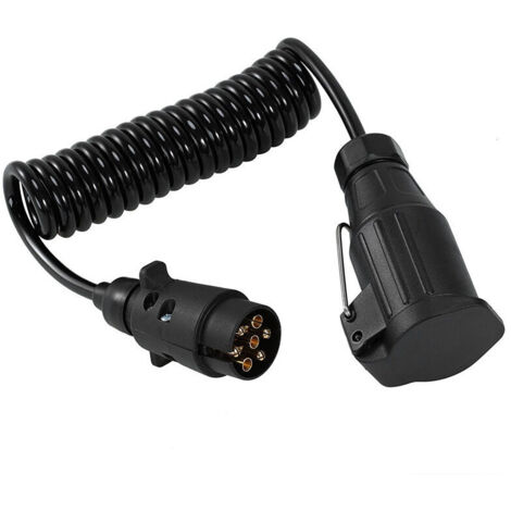 Câble dextension de remorque, Prise de Prise de remorque 7-13 Broches Câble dextension de remorque 12v avec connecteur de Prise de Prise de remorque pour Accessoires de remorque de Voiture（1 pcs）