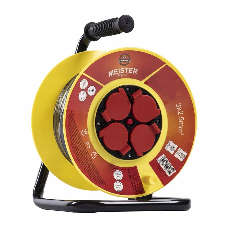 CÂBLE D'EXTENSION DE TAMBOUR DE CONSTRUCTION 50 MÈTRES 3x2,5 ÉQUIPEMENT DE JARDIN FIABLE