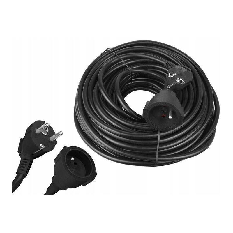 CÂBLE D'EXTENSION ÉLECTRIQUE DE JARDIN 50M IP44 3x2,5 ÉPAISSEUR POUR LUMIÈRES DE NOËL