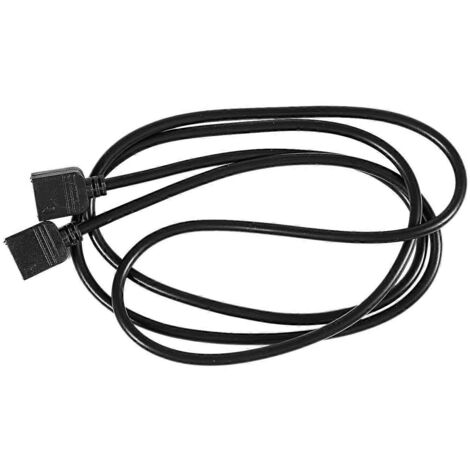 Câble d'extension noir 1 m avec connecteur femelle-femelle 4 broches pour bande LED
