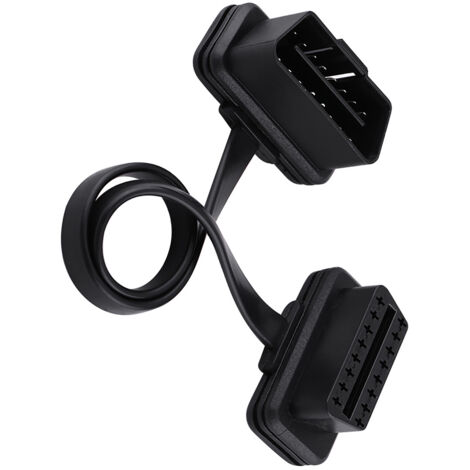 Câble d'extension OBD2 16 broches mâle-femelle pour diagnostic auto, longueur 30 cm