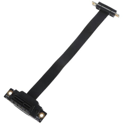Câble d'extension PCI Express 1X vers 1Gen à 90° (15 cm / 5,9 pouces), 36 broches, 1X