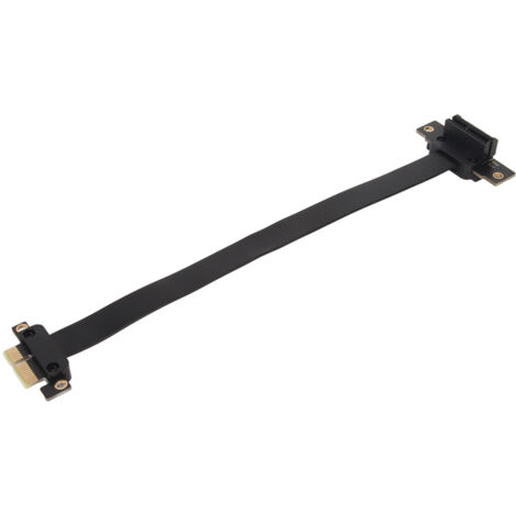 Câble d'extension PCIe 3.0 1x à angle droit 90 degrés, carte rallonge 10cm / 3.9 pouces, vitesse maximale