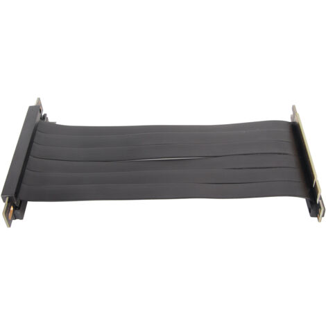 Câble d'extension PCIe 3.0 X16 inversé, 60cm noir, pour carte graphique, connecteur double face flexible haute vitesse