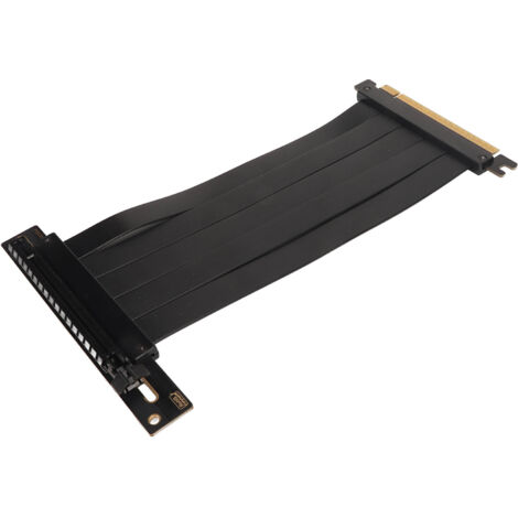 Câble d'extension PCIe 4.0 à angle droit, 20 cm, compatible cartes graphiques et connecteurs X16/X8/X4/X1