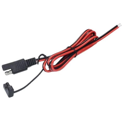 Câble d'extension pour panneau solaire, connecteur SAE, 18 AWG, prise automobile, à monter soi-même