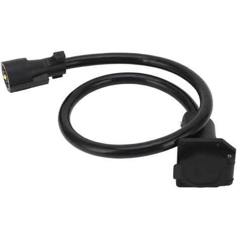 Câble d'extension pour remorque 7 broches 3 pieds, connecteur mâle double broche pour véhicule récréatif