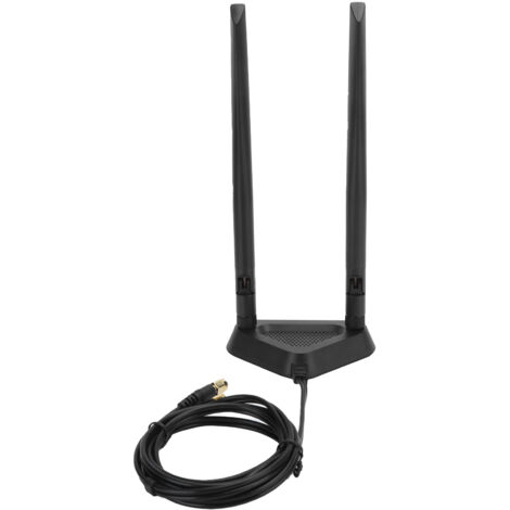 Câble d'extension RPSMA mâle vers femelle pour antenne WiFi routeur, 1,1 mètres avec support et antenne 8DB