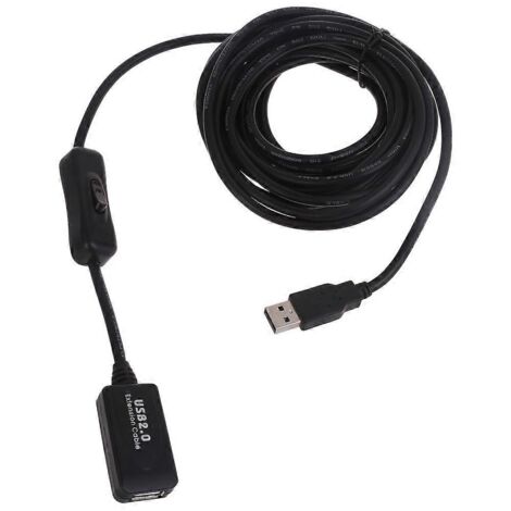 Câble d'extension USB 2.0 de 5 m pour transmission de données ultra-rapide