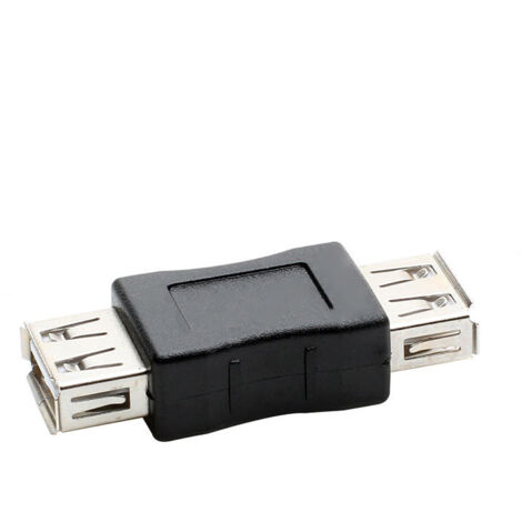 Câble d'extension USB 2.0 femelle-femelle double interface femelle pour ordinateur, connecteur USB femelle-femelle AF/AF