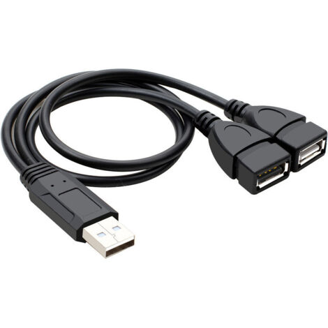 Câble d'extension USB 2.0 mâle-femelle en gros, répartiteur d'alimentation USB pour ordinateur.