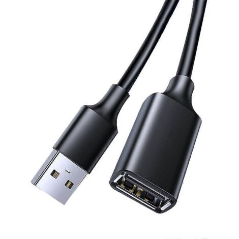 Câble d'extension USB 2.0 mâle-femelle pour synchronisation de données, haute vitesse, pour téléphone - 200 cm