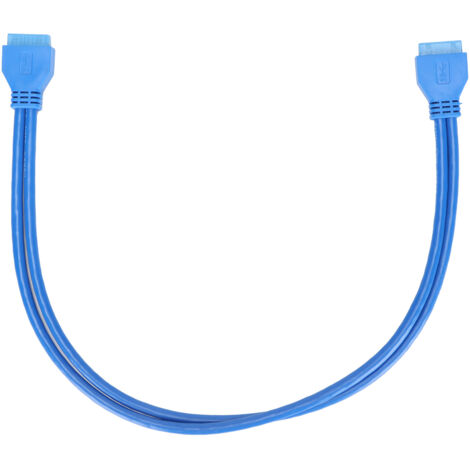 Câble d'extension USB 3.0 20 broches mâle à mâle, compatible USB 2.0/1.1, longueur 50 cm