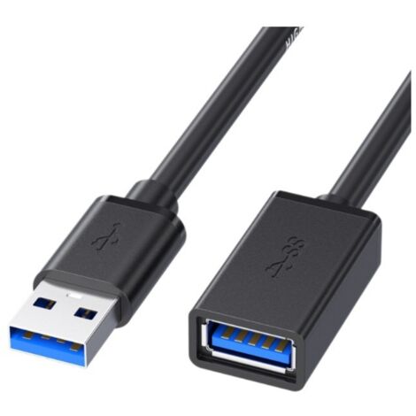 Câble d'extension USB 3.0 double port, mâle à femelle, pour clavier et souris, câble rallonge USB
