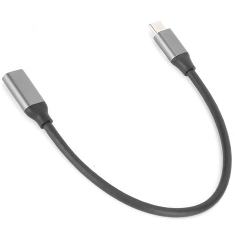 Câble d'extension USB-C 4K 60W PD 3.1, mâle vers femelle, 0.25m, pour charge rapide et transfert vidéo