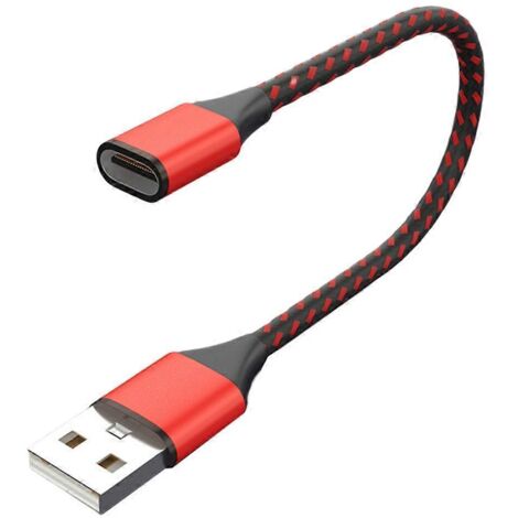 Câble d'extension USB-C femelle vers mâle USB 2.0, adaptateur rallonge