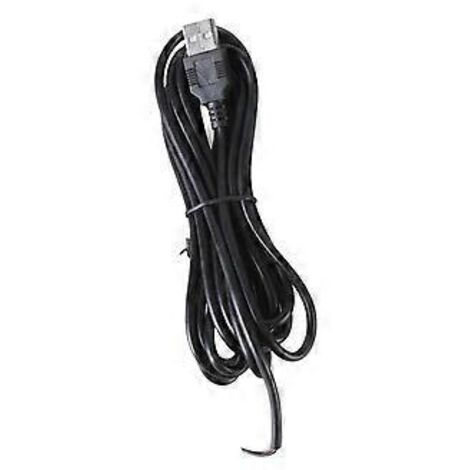 Câble d'extension USB mâle vers 2 broches, câble d'alimentation 2 broches 22AWG, supporte la charge 5V 3A pour l'électronique DIY (2m)