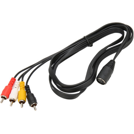 Câble DIN 5 broches vers 4 connecteurs RCA mâle pour ampli CD lecteur - 1.5 mètre câble audio prêt à brancher