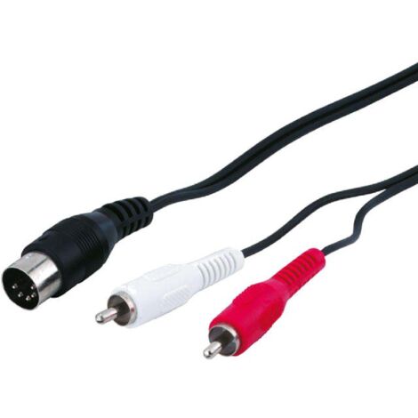 Cable DIN 5pin RCAx2 1.5m