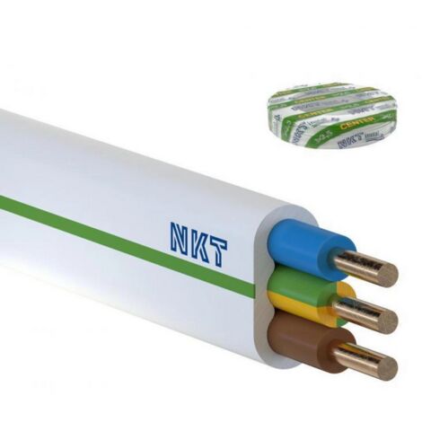 Câble d'installation NKT PLUS CENTER YDYp 3x2,5 jaune blanc 450/750 /100m/