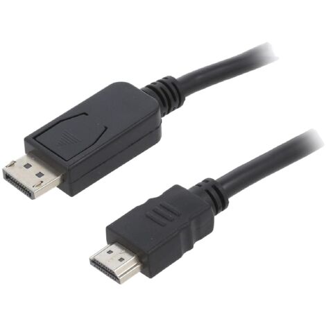 Cable DisplayPort 1.1 male HDMI 2.0 male 10m noir