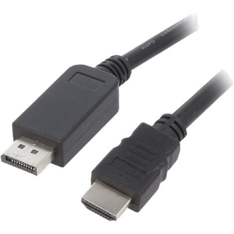Cable DisplayPort 1.1 male HDMI 2.0 male 5m noir