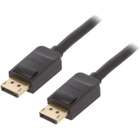 Cable DisplayPort 1.2 male des deux cotes 5m noir