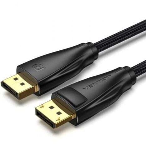 Cable DisplayPort 1.4 8K Vention HCCBF/ DisplayPort Macho - DisplayPort Macho/ 1m/ Negro