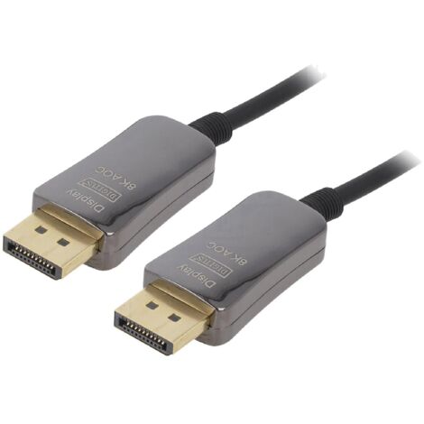 Cable DisplayPort 1.4 male des deux cotes 20m noir