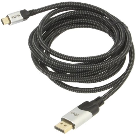 Cable DisplayPort 1.4 male des deux cotes 3m noir