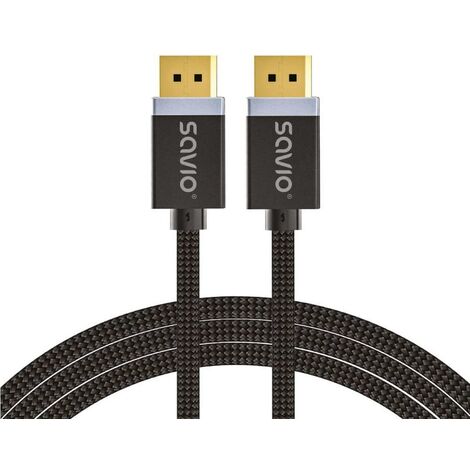 Câble DisplayPort 2 m Noir SAVIO CL-166