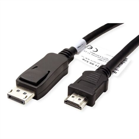 Cable Displayport 3 M Dp-Hdtv (Hdmi) , M/M Value
