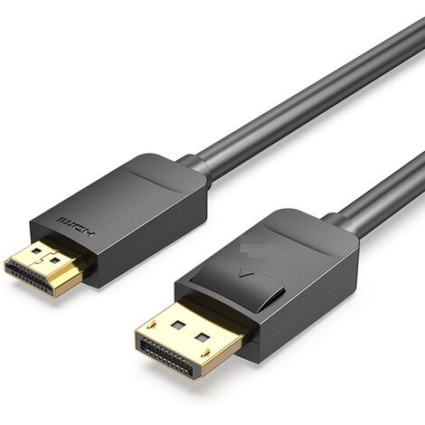 Cable DisplayPort macho a HDMI macho 1 M Negro
