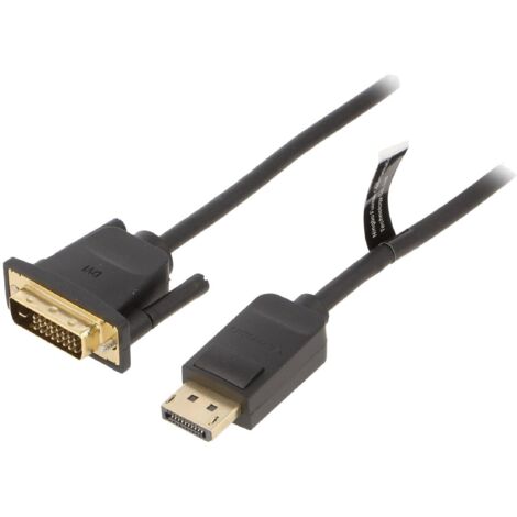 Cable DisplayPort male DVI-D male 1.5m noir