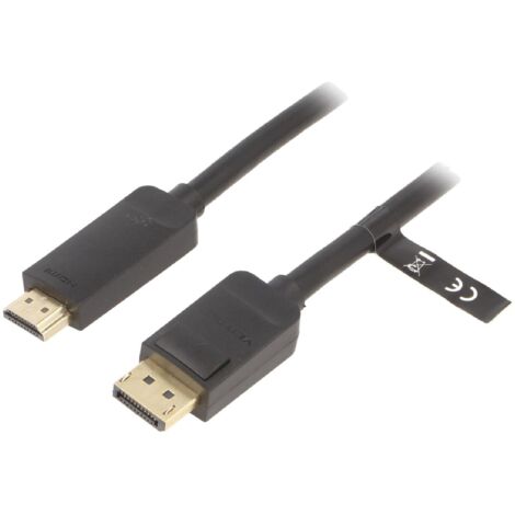 Cable DisplayPort male HDMI male 3m noir