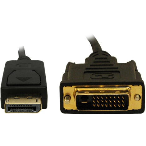 Câble DisplayPort RS PRO, DisplayPort/ DVI-D M /M en 2m ( Prix pour Paquet de 5 )