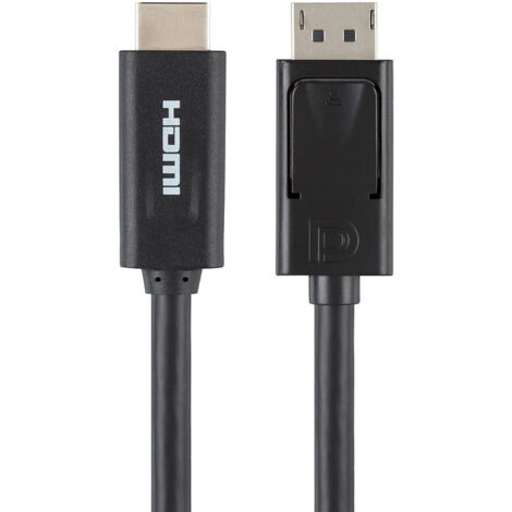 Cable/Displayport To Hdmi Dp-M/Hdmi-M 6' Belkin - Câble DisplayPort vers HDMI, Mâle/Mâle - 1,8M - Noir