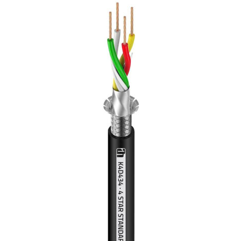 Cable Dmx 4x0,34mm Negro Adam 4star (100m) K4d434